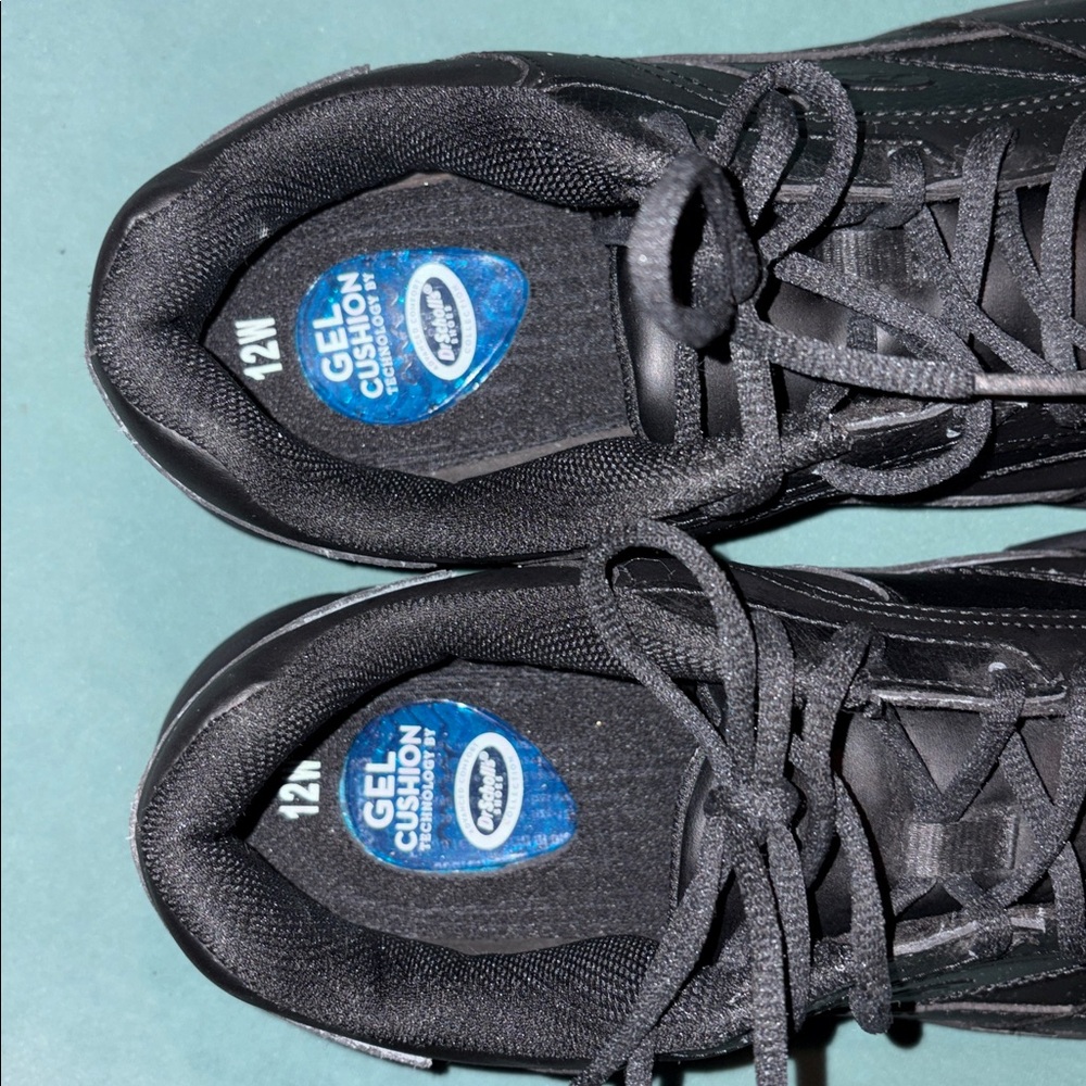 👟 Nunn Bush Comfort Gel Reed All Black Sneakers. 12 wide. New! - Picture 8 of 12